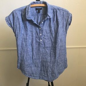 Linen J Crew Blouse